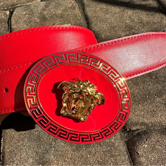 Versace Red Medusa Belt - Picture 4 of 10